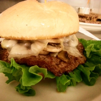 Mushroom Swiss Burger